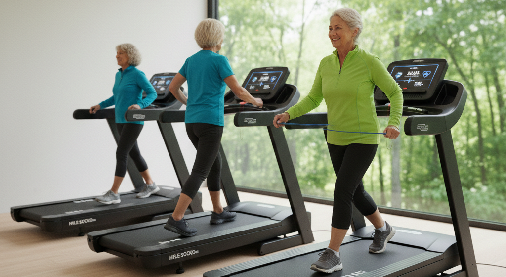 Instructor-supervised fitness exercises at SWCA